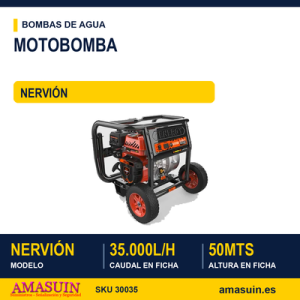 MOTOBOMBA NERVIÓN 35.000 L/H 50 Mts