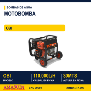 MOTOBOMBA OBI 110.000 L/H 30 Mts