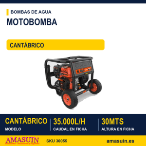 MOTOBOMBA CANTÁBRICO 35.000 L/H 30 Mts
