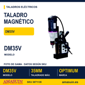 Taladro Magnético Optimum DM35V.