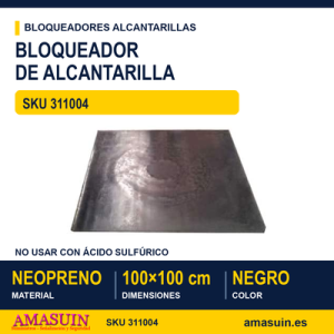 Bloqueador Alcantarilla Neopreno 100x100cm