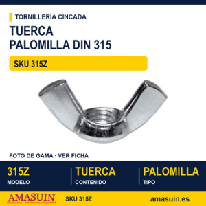 Tuerca palomilla DIN 315 Cincada