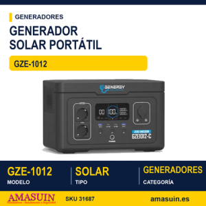 GENERADOR SOLAR PORTÁTIL GZE-1012 [C]