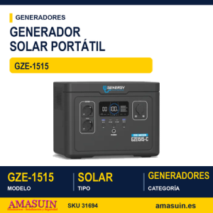 GENERADOR SOLAR PORTÁTIL GZE-1515 [C]