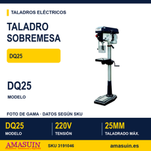 Taladro Sobremesa Optimum 220V DQ25.