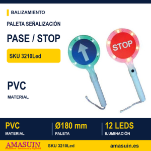 Paleta Señalización Led PASE-STOP.