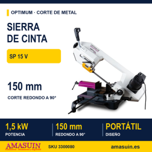Sierra de cinta portátil Optimum SP 15 V