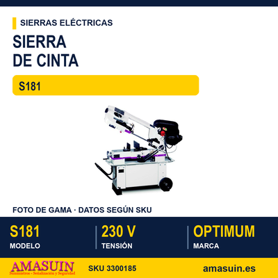 Sierra Cinta S181 230V. 1 Sierra Cinta S181 230V.