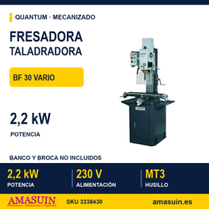 Fresadora-taladradora Quantum BF 30 Vario