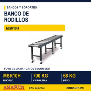 Banco Trabajo Rodillos MSR10H.