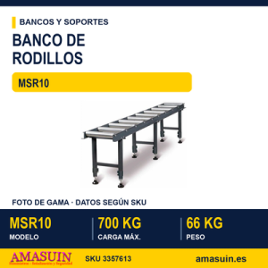 Banco Trabajo Rodillos MSR10.