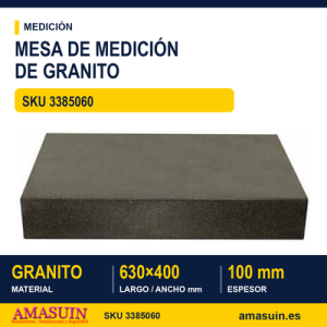 MARMOL MESA 630X400X100 250-260 N/MM DIN 630 mm