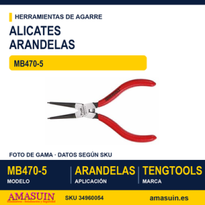 ALICATE PARA ARANDELAS RECTO MB470-5 10-25
