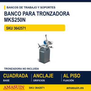 Banco para Tronzadora MKS250N Metallkraft.
