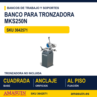 Banco para Tronzadora MKS250N Metallkraft. 1 Banco para Tronzadora MKS250N Metallkraft.