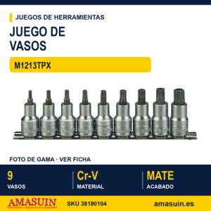 JUEGO DE 9 VASOS M1213TPX