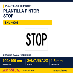 Plantilla Pintor 100x100cm STOP