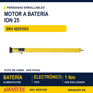 Motor de batería Ion para estor - MOTOR DE BATERIA ION 25 1NM ELECTRONICO PARA ESTOR