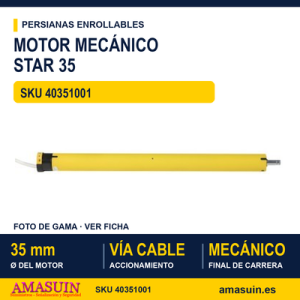 Motor mecánico Star 35 - MOTOR MECANICO STAR 35 10NM PARA EJE 40 MM