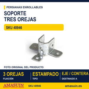 Soporte 3 orejas - BLISTER SOPORTE 9460 ESTAMPADO 3 OREJAS 2U