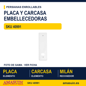 Placa y carcasa embellecedoras - BLISTER PLACA 9921+CARCASA 9671 BLANCA