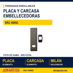 Placa y carcasa embellecedoras - BLISTER PLACA 9923+CARCASA 9672 BRONCE