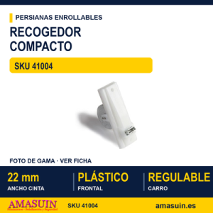 Recogedor de plástico compacto - BLISTER RECOGEDOR 1004 PLASTICO BLANCO COMPACT