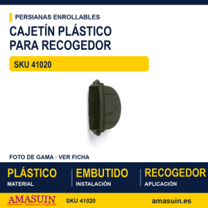 Cajetín de plástico para recogedor de embutir - CAJETIN PLASTICO 1020 PARA RECOGEDOR COMPACT