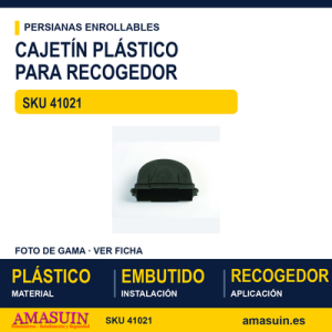 Cajetín de plástico para recogedor de embutir - CAJETIN PLASTICO 1021 PARA RECOGEDOR 1002 Y 1003