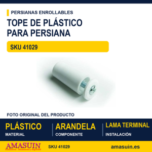 Tope de plástico para persiana - BLISTER TOPE 9171 40 MM BLANCO 2U