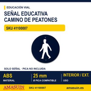 señales trafico - camino reservado a peatones