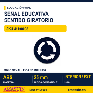 señales trafico - intersección sentido giratorio obligatorio