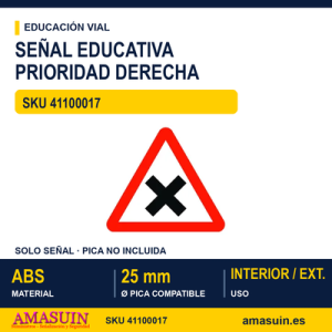 señales trafico - intersección con prioridad a la derecha