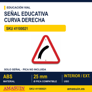 señales trafico - curva peligrosa a la derecha