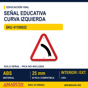 señales trafico - curva peligrosa a la izquierda