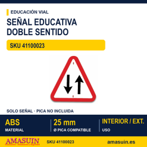 señales trafico - doble sentido de circulación