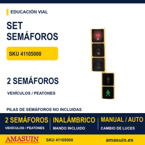 Set semáforo vehículos y peatones