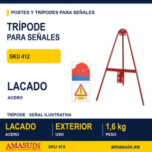 Trípode Tubular Lacado.