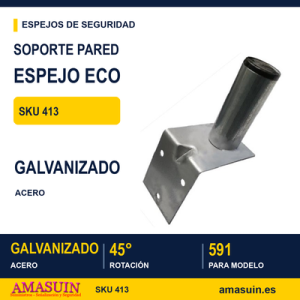 Soporte Pared Espejo 60cm.