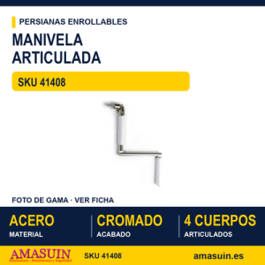 Manivela articulada para torno - MANIVELA ARTICULADA PARA TORNO HEXAGONO 9 MM