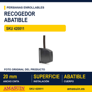 Recogedor abatible mediano - BLISTER RECOGEDOR ABATIBLE EURO MARRON