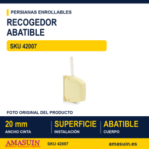 Recogedor abatible mediano - BLISTER RECOGEDOR ABATIBLE EURO MARFIL
