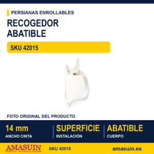 Recogedor abatible mini - BLISTER RECOGEDOR ABATIBLE MINI 2015 BLANCO