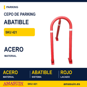 Cepo Parking Lacado Rojo