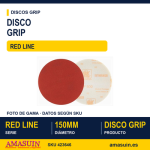 Disco Grip Rhynofinish Red Line 150mm.