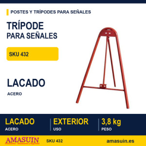 Trípode Lacado Señales 90cm.