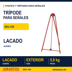 Trípode Lacado Señales 135cm.