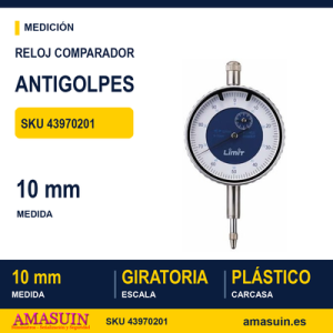 RELOJ COMPARADOR ANTI-GOLPES 10 mm