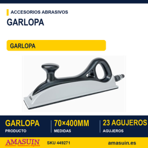 Garlopa Rhynogrip 70x400mm 23 Agujeros con Aspiración.