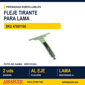 Fleje tirante para lama - FLEJE TIRANTE 140 POLIAMIDA PARA LAMA ALUMINIO 2U